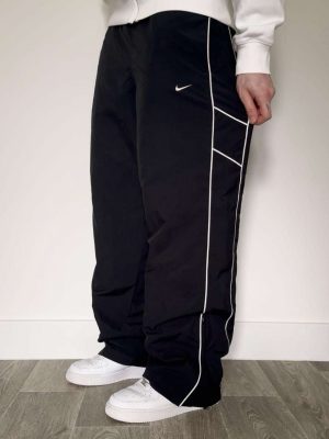RARE 2000s Baggy Nike Trackpants Black